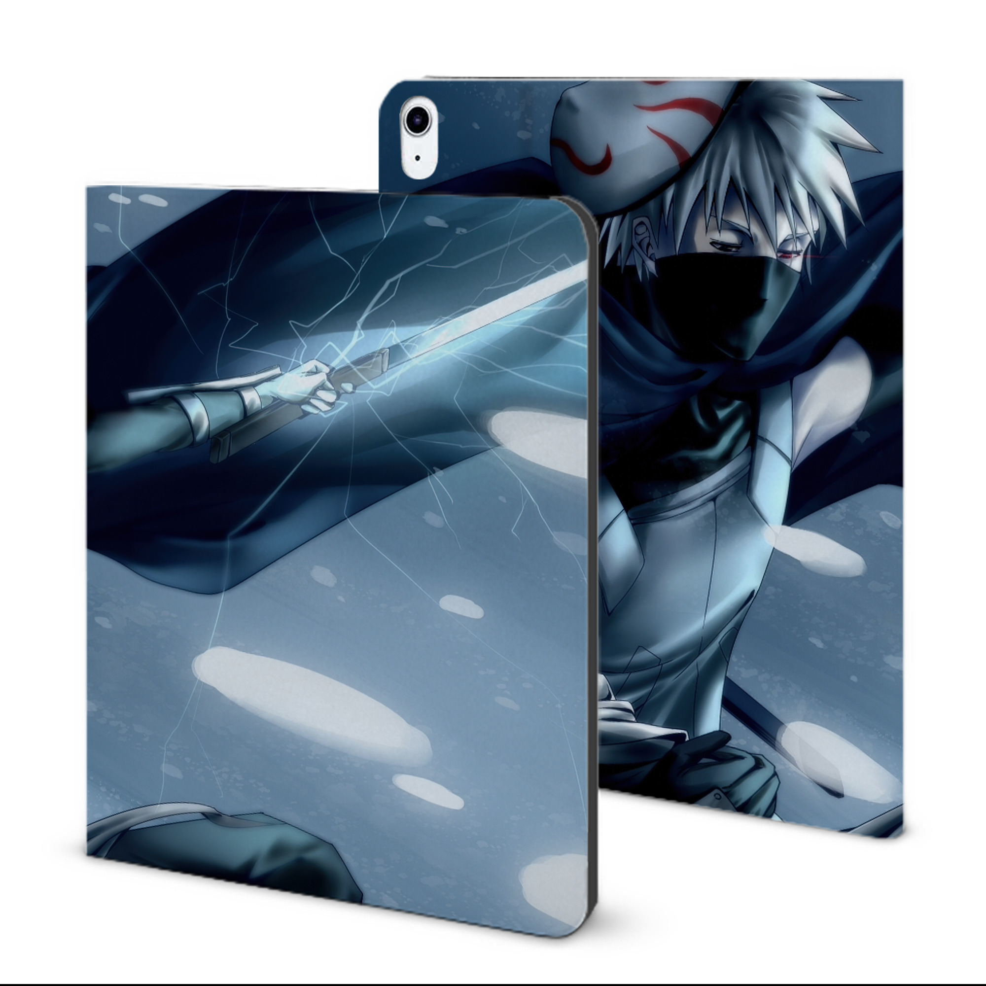 （画像用） NARUTO -ナルト- NARUTO -ナルト- 疾風伝 IPad ケース ブック型 PUレザー TPU 耐衝撃 軽量 薄型 ペン収納なし 全面保護 IPad 各モデル対応